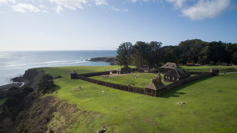 Visiting Fort Ross State Historic Park - Aerial Shot