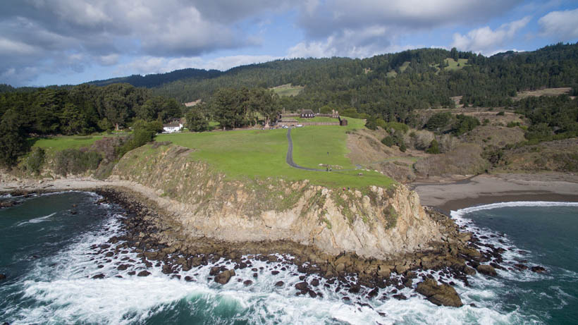 Visiting Fort Ross State Historic Park - Aerial Shot