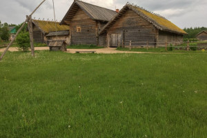 Bugrova-Homes-and-Well-with-crane-“zhuravil”