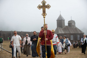 Russian orthodox service at Fort Ross Festival 